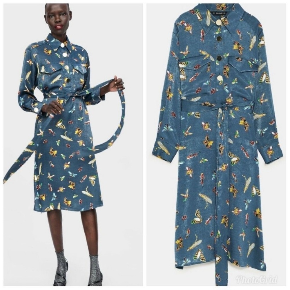 Zara - Jewel Toned Insect Dress